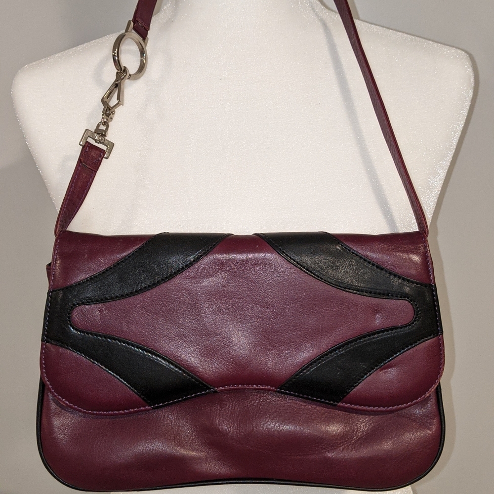 SOLD ntage Bruder Accessories Leather Purple Black